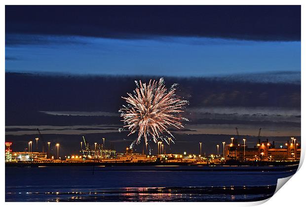 Fireworks for Adonia Print by Donna Collett