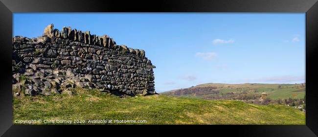 Dry Stone Wall in the Lake District Framed Print by Chris Dorney