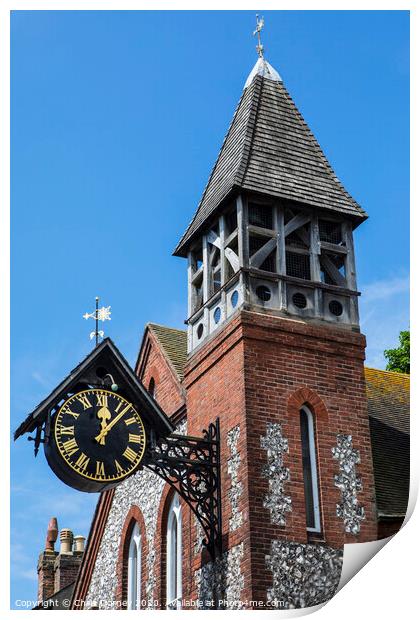 St. Michael-in-Lewes Church Print by Chris Dorney
