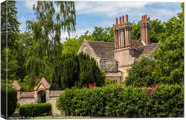 Southover Grange Gardens in Lewes Canvas Print by Chris Dorney