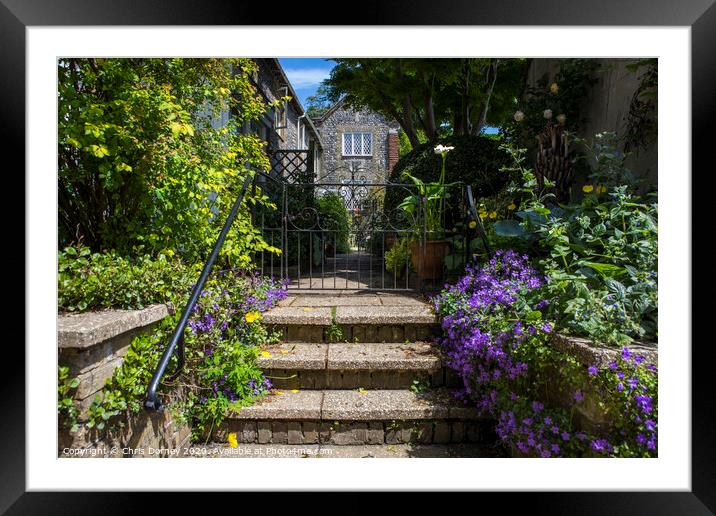 English Country House Framed Mounted Print by Chris Dorney