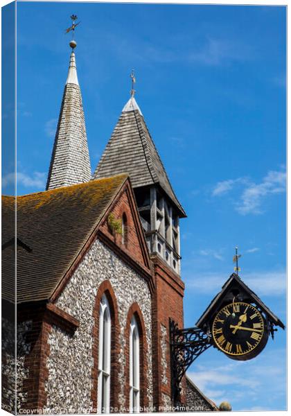 St. Michael-in-Lewes Church Canvas Print by Chris Dorney