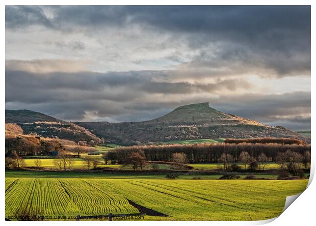 Roseberry Topping from the North Print by Martin Davis