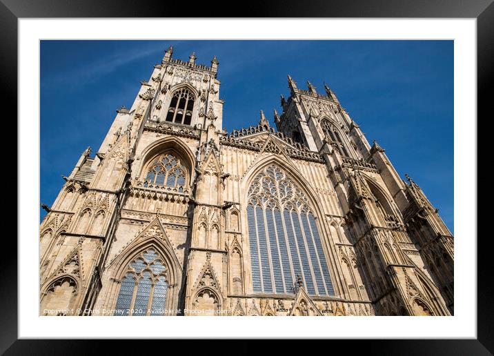 York Minster in York Framed Mounted Print by Chris Dorney