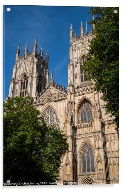 York Minster in York Acrylic by Chris Dorney