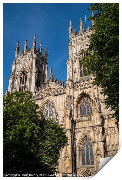 York Minster in York Print by Chris Dorney