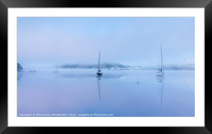 Misty Ambleside Morning Framed Mounted Print by Phil Durkin DPAGB BPE4