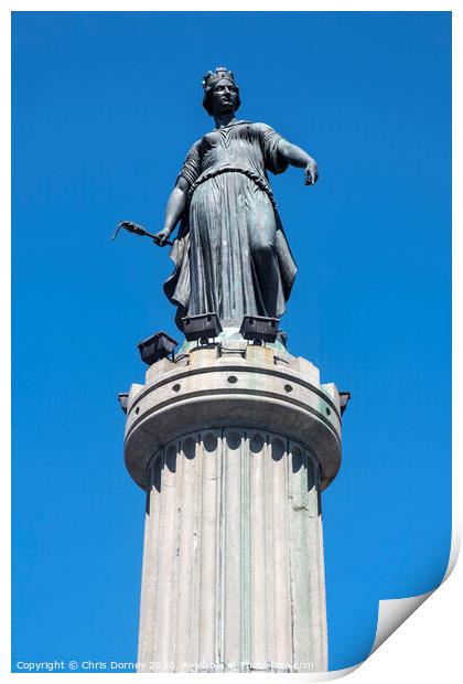 Column of the Goddess in Lille Print by Chris Dorney