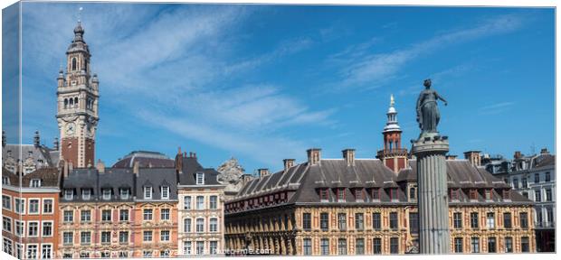 Grand Place in Lille Canvas Print by Chris Dorney