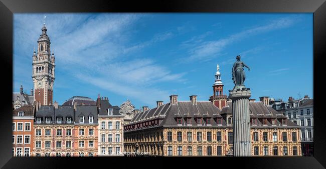 Grand Place in Lille Framed Print by Chris Dorney