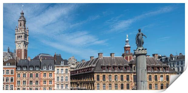 Grand Place in Lille Print by Chris Dorney