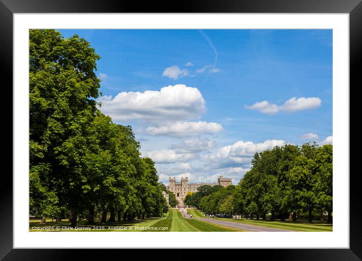 Windsor Castle Framed Mounted Print by Chris Dorney