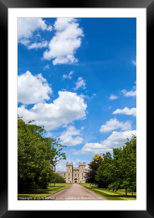 Windsor Castle Framed Mounted Print by Chris Dorney