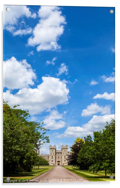 Windsor Castle Acrylic by Chris Dorney