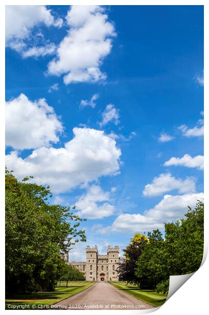 Windsor Castle Print by Chris Dorney