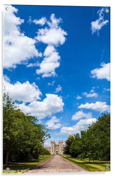 Windsor Castle Acrylic by Chris Dorney