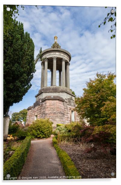 Burns Monument Alloway Acrylic by Douglas Kerr