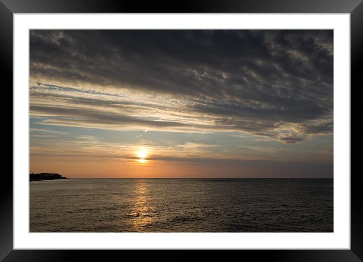 Norfolk Sunset - Cromer Framed Mounted Print by Simon Wrigglesworth