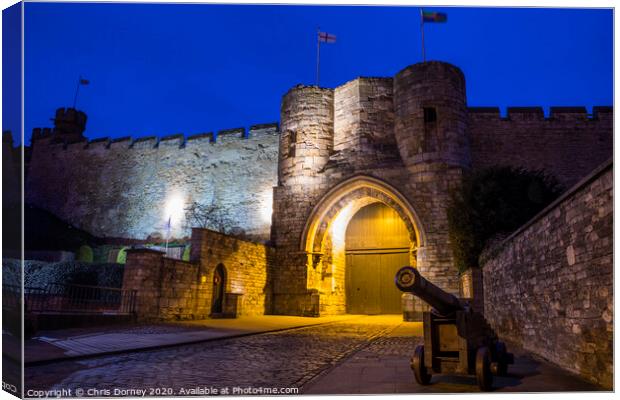 Lincoln Castle in Lincoln Canvas Print by Chris Dorney