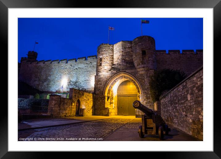 Lincoln Castle in Lincoln Framed Mounted Print by Chris Dorney