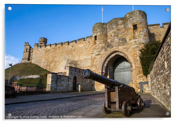 Lincoln Castle in Lincoln UK Acrylic by Chris Dorney