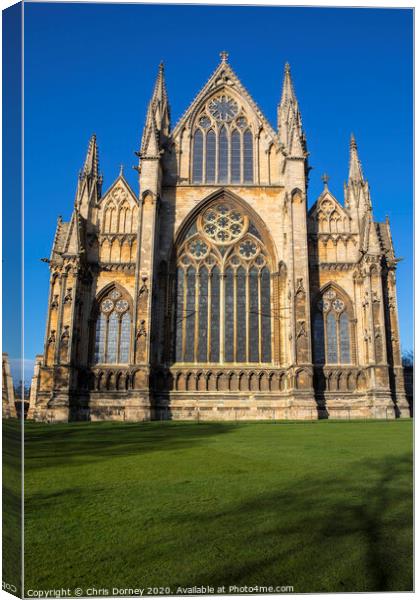 Lincoln Cathedral in the UK Canvas Print by Chris Dorney