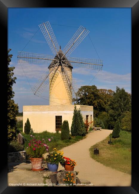 Balearic windmill Framed Print by Richard Ashbee