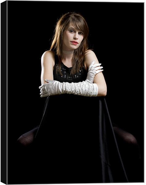 Professional model (with release) Canvas Print by Tony Bates