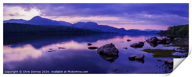 Coniston Water in the Lake District Print by Chris Dorney