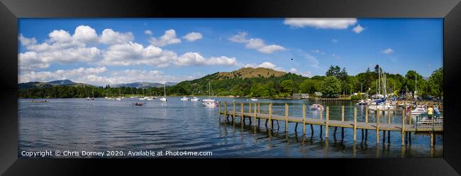 Lake Windermere in the British Lake District Framed Print by Chris Dorney