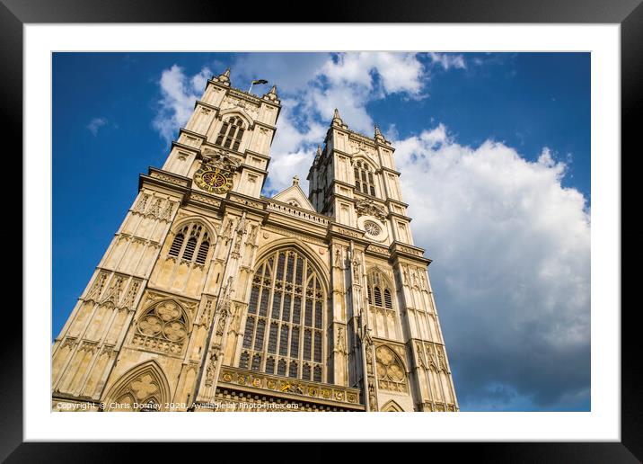 Westminster Abbey in London Framed Mounted Print by Chris Dorney