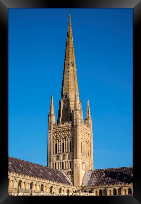 Norwich Cathedral Framed Print by Chris Dorney