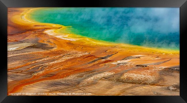 Grand Prismatic Spring - Yellowstone National Park Framed Print by Stephen Stookey