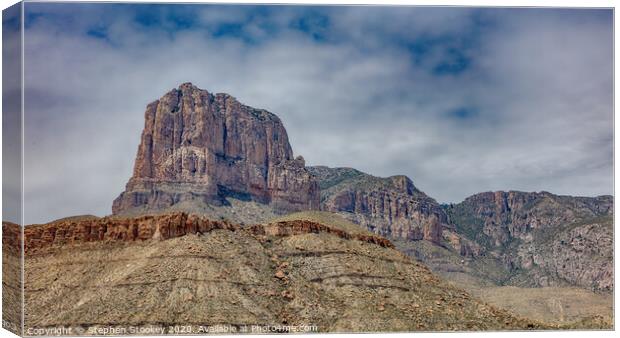 El Capitan - Guadalupe Mountains National Park Canvas Print by Stephen Stookey