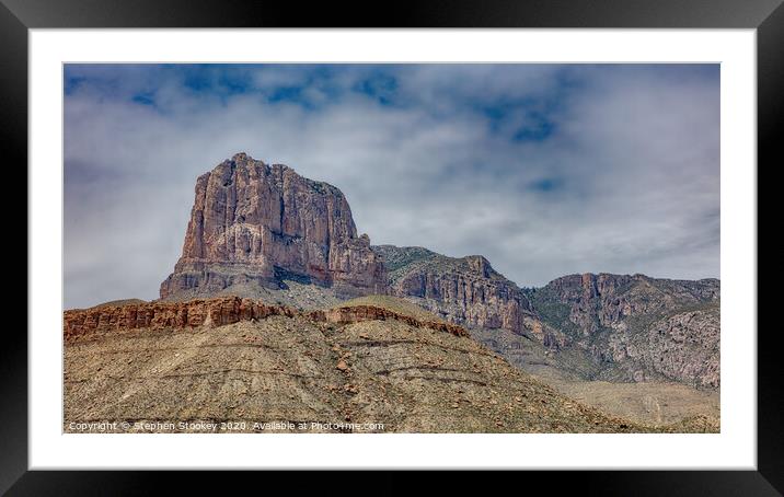 El Capitan - Guadalupe Mountains National Park Framed Mounted Print by Stephen Stookey