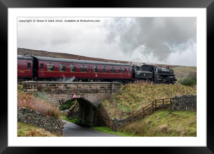 North Yorkshire Moors Railway Framed Mounted Print by Steve H Clark