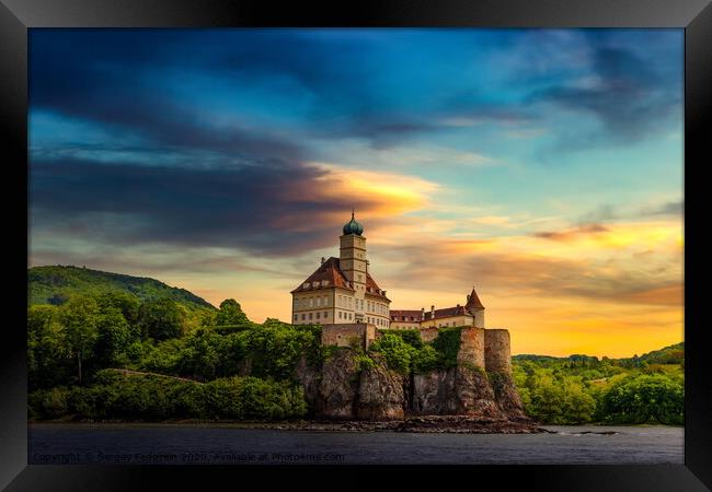 Castle Schonbuhel an der Donau. Framed Print by Sergey Fedoskin