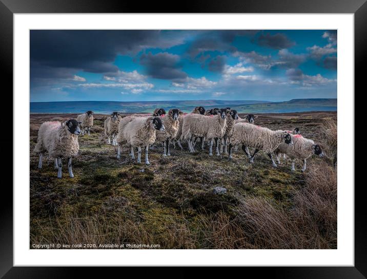 Grinton locals Framed Mounted Print by kevin cook