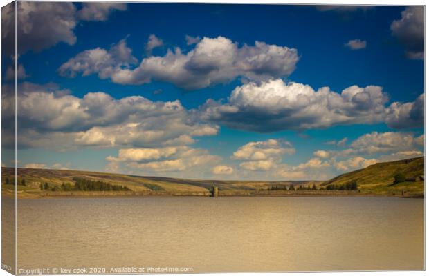 Scar House Reservoir Canvas Print by kevin cook