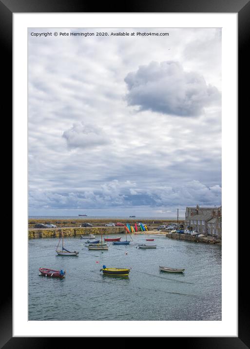 Mousehole harbour Framed Mounted Print by Pete Hemington