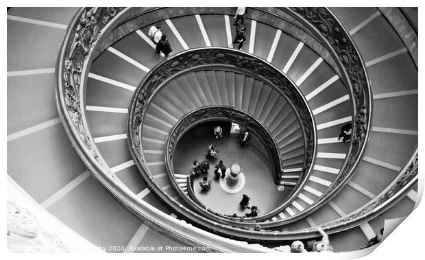 Vatican Museums, Rome Print by M. J. Photography