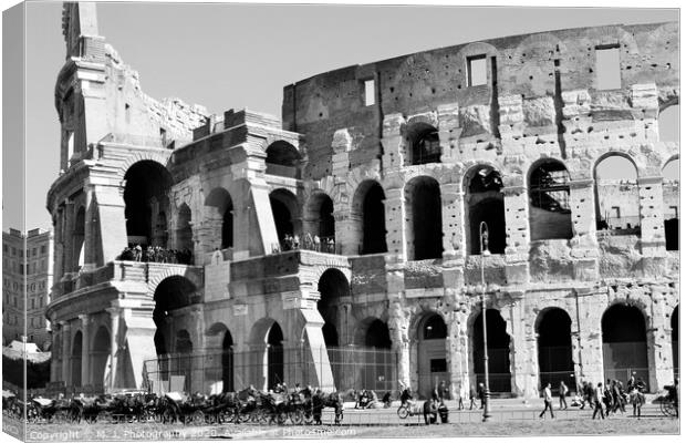 The Colosseum Canvas Print by M. J. Photography