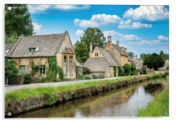 Cotswold Country - Lower Slaughter Acrylic by K7 Photography