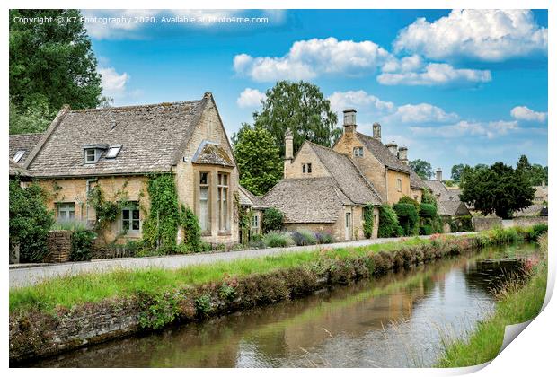 Cotswold Country - Lower Slaughter Print by K7 Photography