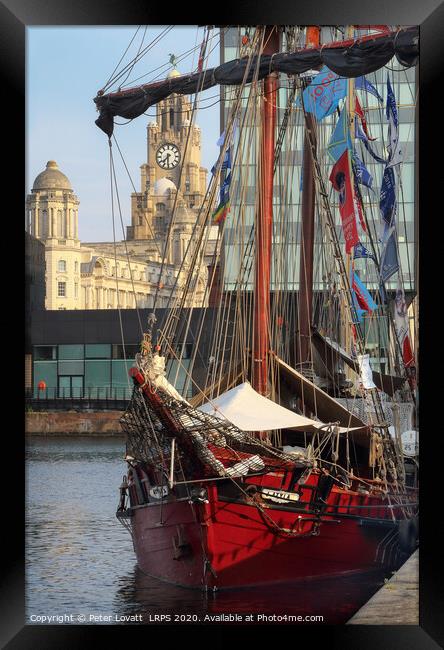 Liverpool Tall Ship Framed Print by Peter Lovatt  LRPS