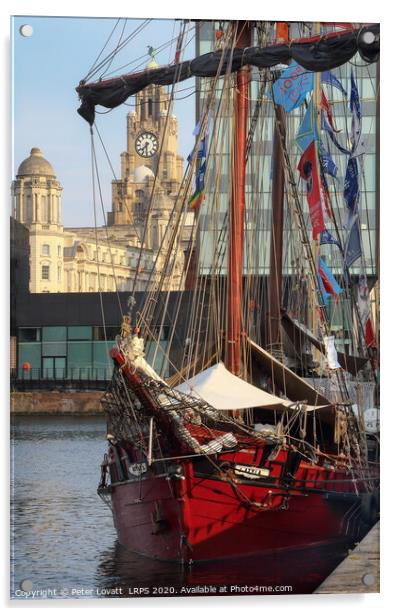 Liverpool Tall Ship Acrylic by Peter Lovatt  LRPS