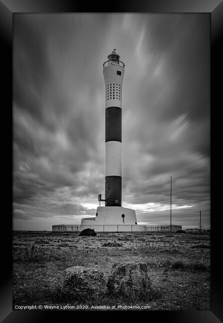 Dungeness Lighthouse Framed Print by Wayne Lytton