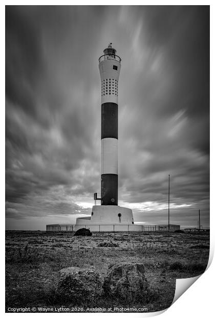 Dungeness Lighthouse Print by Wayne Lytton