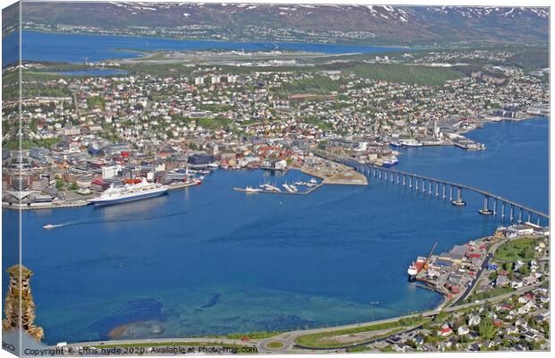 Tromso Norway Panorama Canvas Print by chris hyde