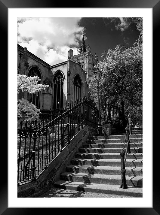 Churches, Steps and Shadows Framed Mounted Print by Darren Burroughs